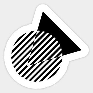 geometric circles design Sticker